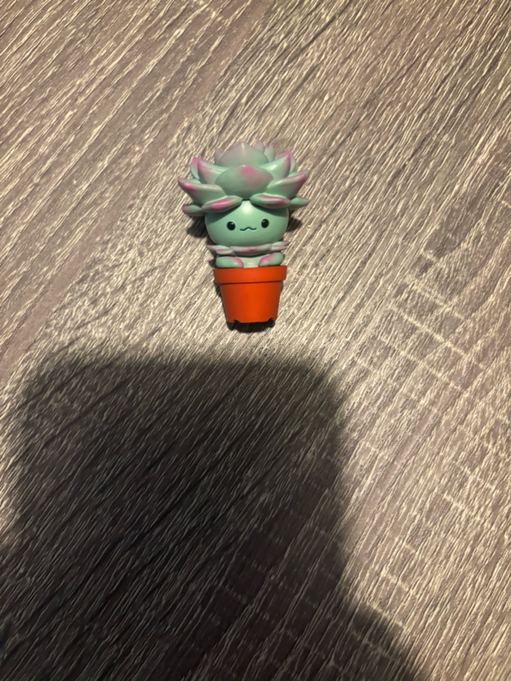 Cute Succulent Plant Toy in Mint & Pink with Orange Pot